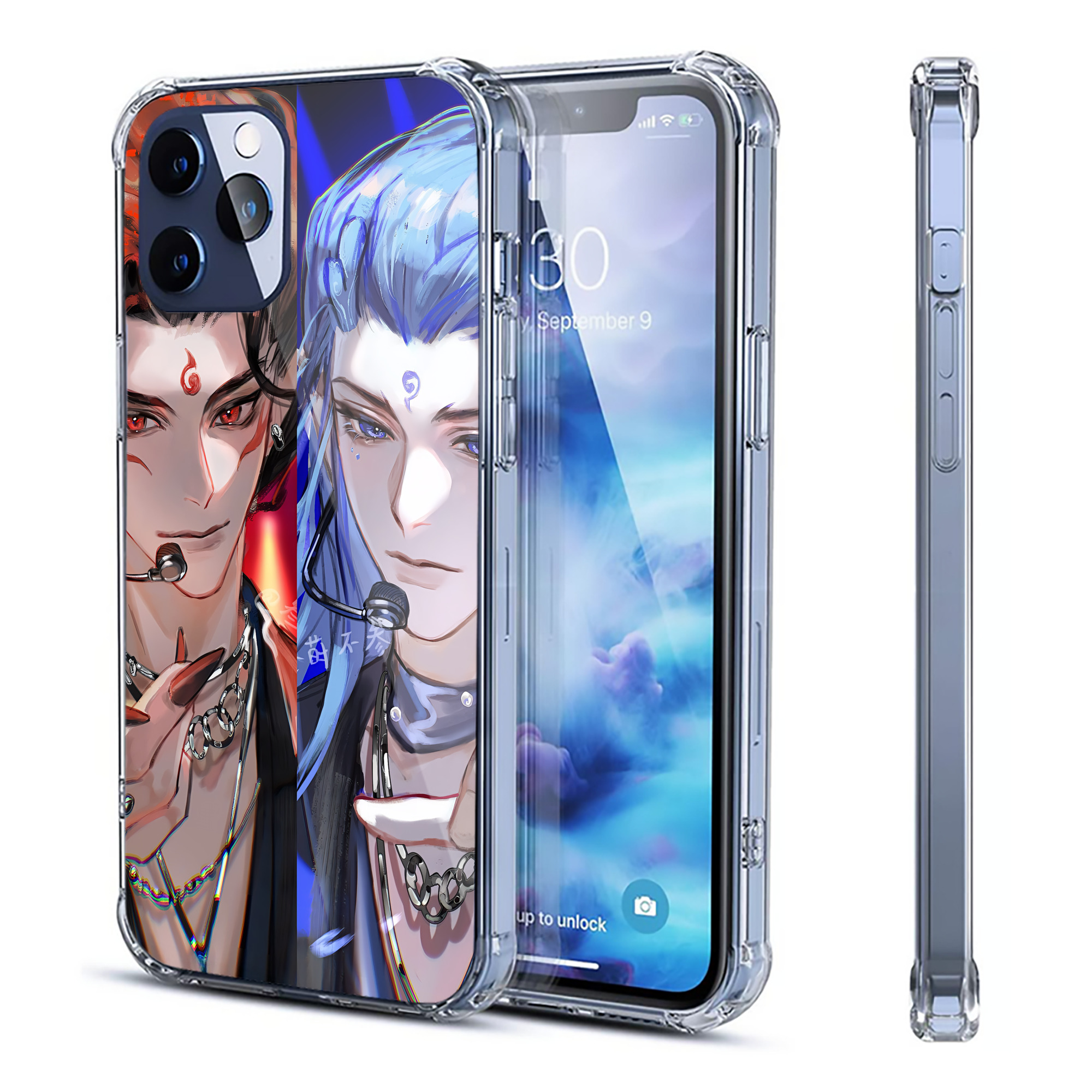 （画像用） Ne Zha 2 ナタ 魔童の大暴れ 【iPhone 12シリーズ対応】透明スマホケース（クリアソフトケース）